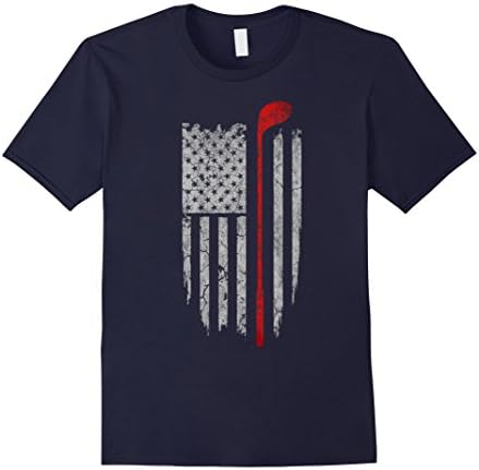 Men's Golf American Flag T-shirt XL Navy