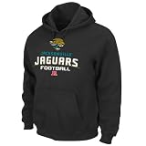 NFL Men's Jacksonville Jaguars Critical Victory V Long Sleeve Hooded Fleece Pullover  (Black, X-Large)