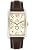 Gevril Men's 5045A Avenue of America Swiss Handcrafted Rose-Gold Sub-Second Leather Watch from Gevril