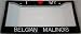 I Love My Belgian Malinois License Plate Frame
