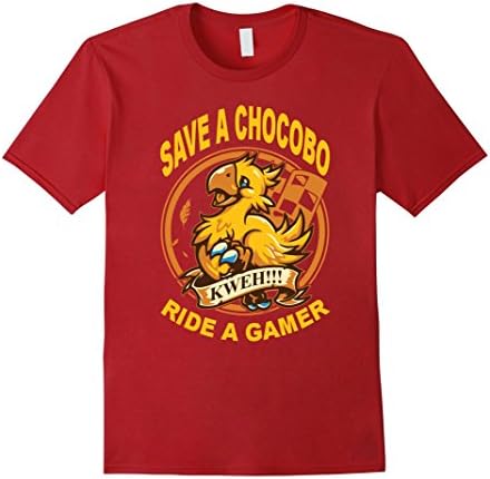 Men's Save a chocobo, ride a gamer 2XL Cranberry