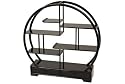 Simple Beautiful Small Objects - 19" Fine Hardwood Mingei Japanese Netsuke Curio Display Stand ( Dark )