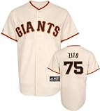 MLB Barry Zito San Francisco Giants Youth Short Sleeve 6 Button Synthetic Replica Jersey (Ivory, Large)
