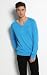 adidas Blue PRMY Sportlicher Feinstrickpullover in Hellblau