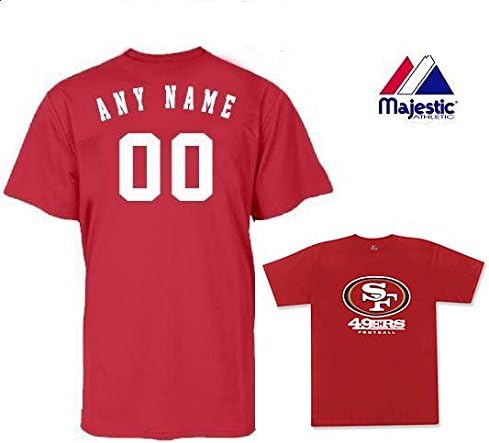 CUSTOMIZED Adult XL San Francisco 49'ers (Any Name & Number on Back) NFL T-Shirt