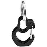 Rubit The Easy Dog Tag Curve Shape Switch Clip, Medium, 1.07-Inch Diameter, Black