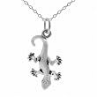 Sterling Silver Gecko Necklace