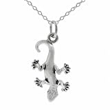 Sterling Silver Gecko Necklace