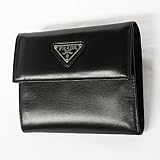 PRADA プラダ レザー2つ折り財布 ブラック M171 VITELLO SPORT NERO[並行輸入品] PRADA 名刺入れ