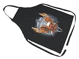 "Live Free, Ride Free" Eagle Biker Barbecue Apron BBQ
