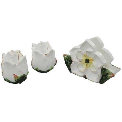 Gardenia Flower Collection Handcrafted Shaker Set
