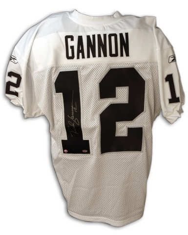 Autographed Rich Gannon Oakland Raiders Authentic White Reebok Jersey