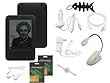 iShoppingdeals - 10 Item Accessory Bundle Combo for Amazon Kindle 3G Wireless Reading Device 3G + Wi-Fi, 6" Display - Latest Generation. Black Silicone Case, Car Charger, Home AC Charger, USB Data Cable, 3.5mm Audio Cable, Clip-On (Dual LED) Reading Light, Headphone, Screen Protector, and Fishbone Keychain