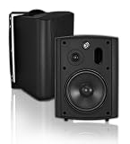 OSD Audio AP640 Weather Resistant Indoor/Outdoor Patio Speaker - Pair (Black)