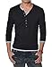TheLees Mens Casual Long Sleeve Layered Style Button Tshirts