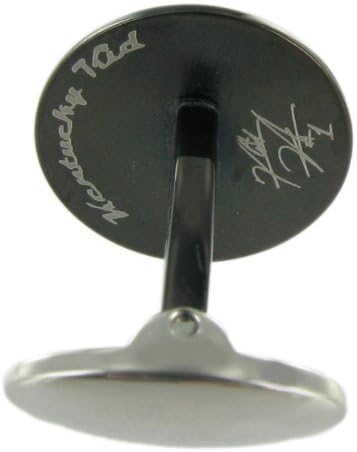 Nicky Hayden Kentucky Kid Moto GP Racing #1 Mens Black Stainless Steel Cufflinks