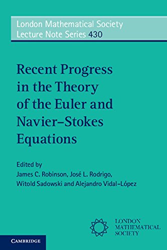 Recent Progress in the Theory of the Euler and Navier-Stokes Equations (London Mathematical Society Lecture Note Series)