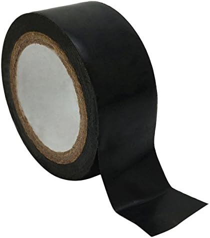 Jonson Tapes Black Floor Marking Adhesive Tape 19 Meters - 1 Inches Wide