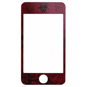 Skinit Protective Skin fits recent iPod Touch, iPod Touch 2nd and 3rd gen (Biohazard Black on Red)