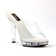 5 Inch Cute Clear Shoe High Heel Open Toe Shoe Low Platform