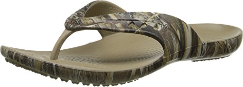 crocs Women's Kadee Realtree Max-5 Flip, Khaki, 10 M US