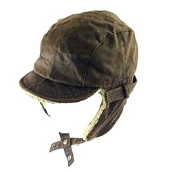 New Faux Leather Fur Trapper Trooper Hat * Brown * Medium / Large
