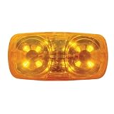 Amber 12 LED Bulls Eye Truck Trailer Side Marker Clearance Light 