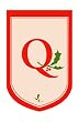 Monogram Holiday Garden Size Flag - Q