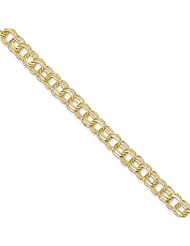 10k Triple Link Charm Bracelet