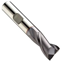 Niagara Cutter SMM830 High-Speed Steel End Mill, General Purpose, TiALN Coated, 2 Flutes, Square End