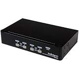StarTech.com SV431DUSBU 4 Port 1U Rack Mount USB KVM Switch with OSD
