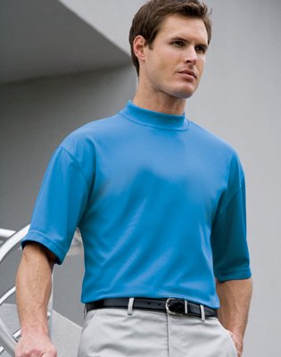 Jonathan Corey Short Sleeve Performance Mock Turtle