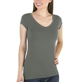 Juniors' Mossimo Supply Co. Short-Sleeve V-Neck Tee - Quartz Grey