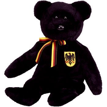 TY Beanie Baby - FREIHERR VON SCHWARZ the Bear (Germany Exclusive)