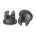 Wheaton 224100-507 Rubber 45mm Stopper with 2-Leg Lyophilization, Black EPDM (Case of 12)