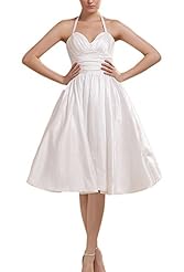 Halter Short Taffeta  Dress