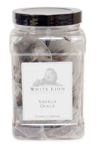 Vanilla Dolce Fine Black Tea, 25 Sachets, White Lion Tea
