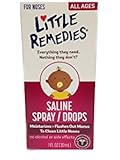 Little Remedies Saline Spray/Drops for Stuffy Noses, 1 Ounce, Pack of 3