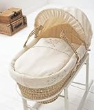Clair De Lune Stardust White Moses Basket