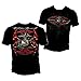 Marine Corps, USMC T-Shirt Elite Breed USMC Red Blades Silver Foil Black