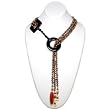 HinsonGayle Glamour Collection "VENUS" Triple Strand Chocolate Cultured Pearl Lariat Necklace