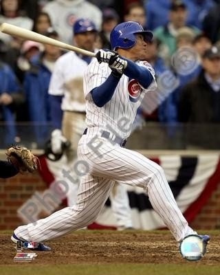 Kosuke Fukudome Cubs Hitting 8x10 Photo