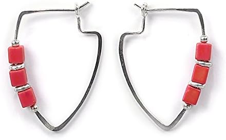Jody Coyote Earrings Cublet Collection CUB-0714-05 hoop bead