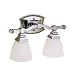 Kichler Lighting Kichler 6203CH Sections 2-Light Bath Strip, Chrome with Satin-Etched Cased Opal Glass