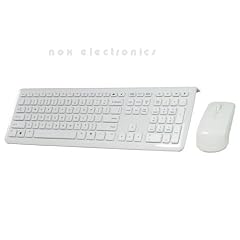 Perixx PERIDUO-703 DE Kabelloses Optisches Air Desktop-Set (Tastatur und Maus) wei�