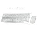 Perixx PERIDUO-703 DE Kabelloses Optisches Air Desktop-Set (Tastatur und Maus) wei�