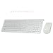 Perixx PERIDUO-703 DE Kabelloses Optisches Air Desktop-Set (Tastatur und Maus) wei�