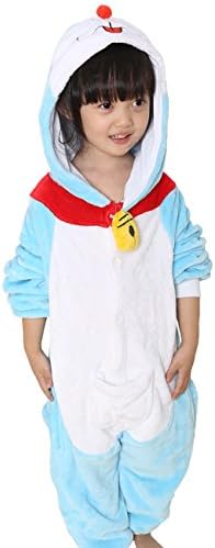 Xinjiayuan Unisex Kid's Kigurumi Onesie Doraemon Cartoon Pajama Sleepwear