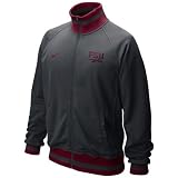 Nike Florida State Seminoles (FSU) Graphite Full Zip Collegiate Fast Track Jacket