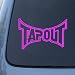 TAPOUT - Vinyl Car Decal Sticker #A1651 | Vinyl Color: Pink